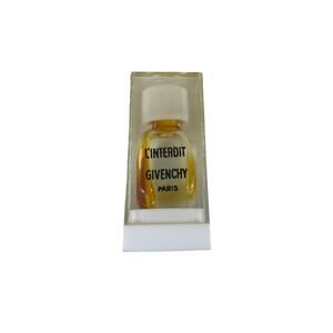 Givenchy L’Interdit Micro Miniature Perfume Bottle In‎ Case 1/28 Fl. Oz. Empty.